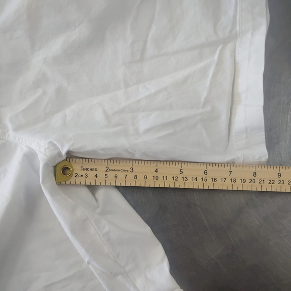 Aeropostale Men's Women's Unisex Crisp White Flat Front Shorts - Picture 4 of 7